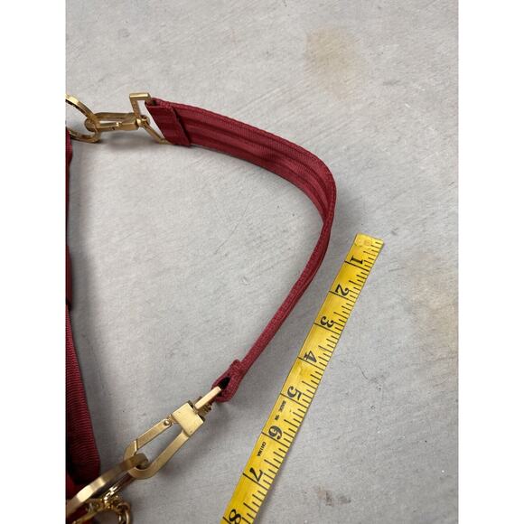 Harveys Seatbelt RARE Maroon Red Carriage Baguette Handbag - Picture 15 of 16